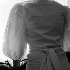 White Wrap Blouse | size S